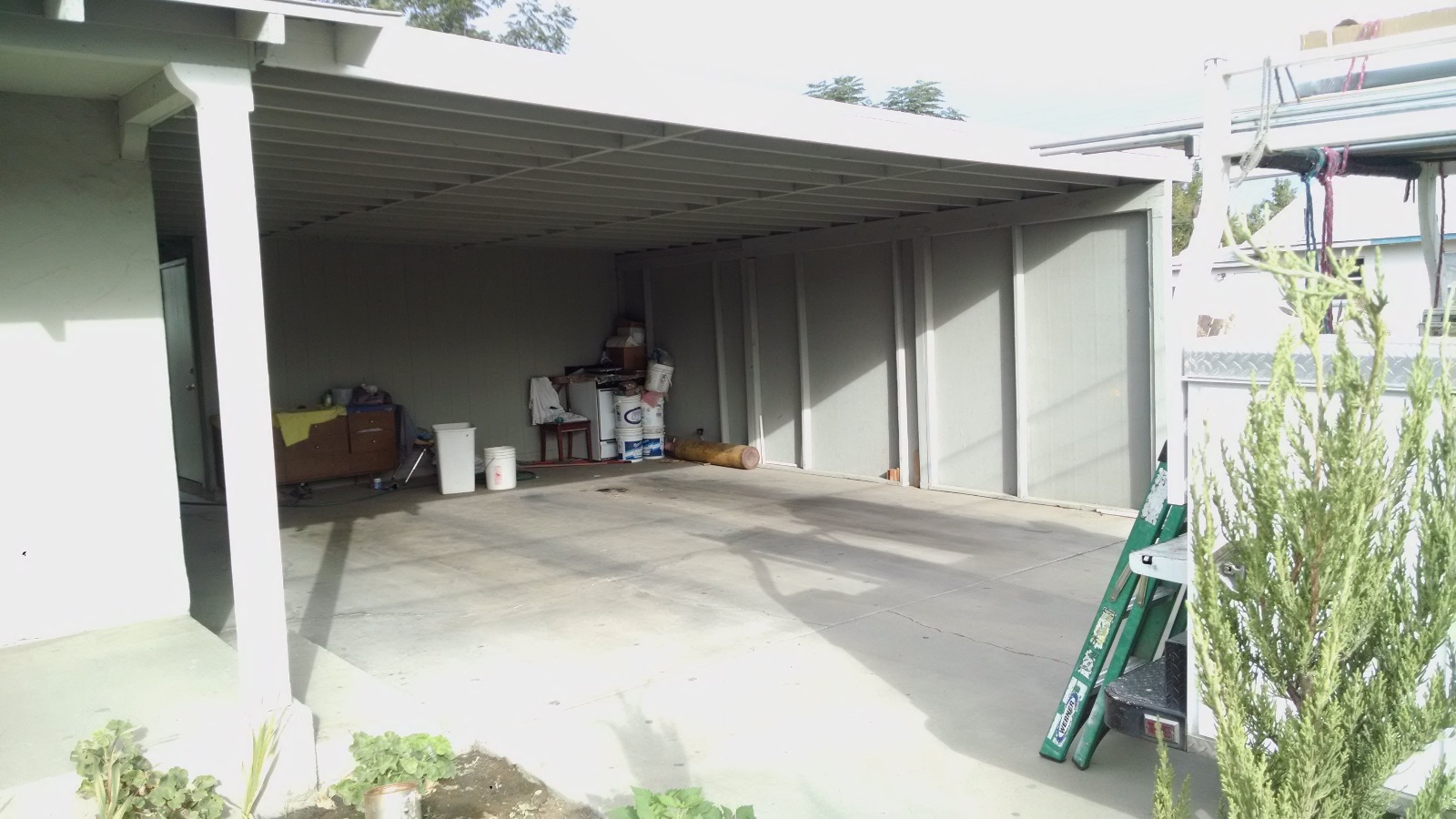 New, stylish carriage house door